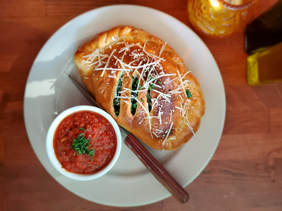backcountry calzone (vegetarian)