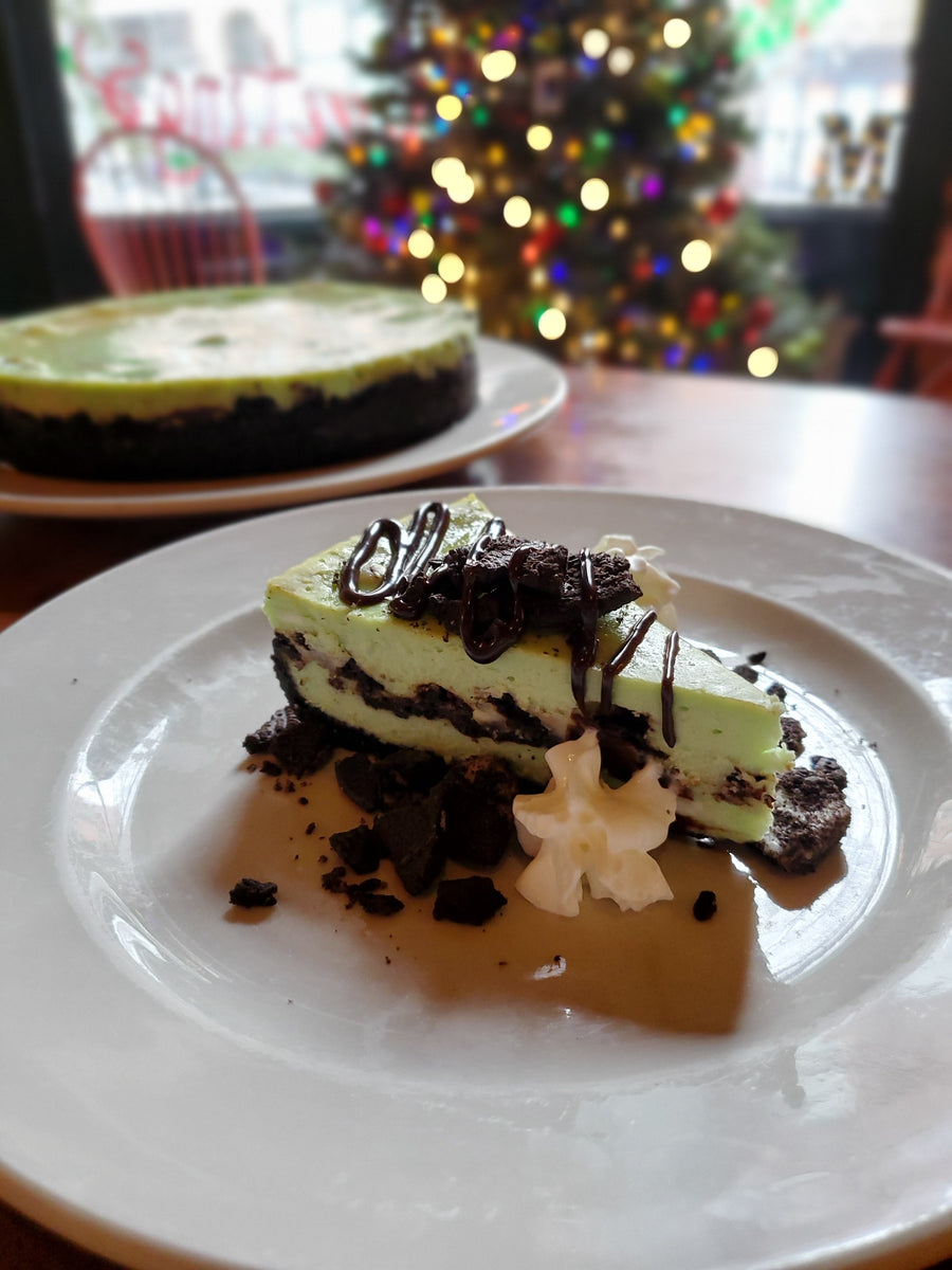 Seasonal Mint Oreo Cheesecake